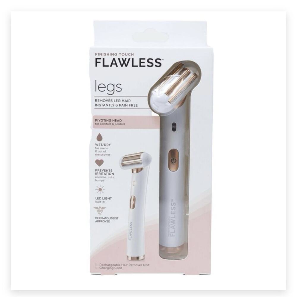 Finishing Touch Flawless Rechargeable Legs Shaver for Women – Wet/Dry Razor- NEW